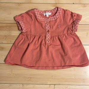 Gucci Cotton Girl Baby Pink Dress